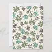 Genderneutraal Baby shower van Safari-dieren Kaart (Achterkant)