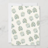 genderneutraal baby shower voor safaridieren kaart (Achterkant)