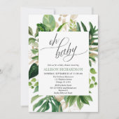 Genderneutraal baby shower voor troenergoud kaart (Voorkant)