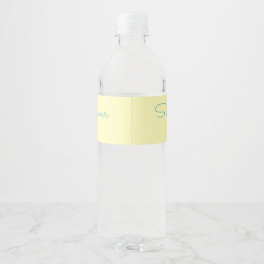 Genderneutraal Baby shower Waterfles Etiket (Achterkant)