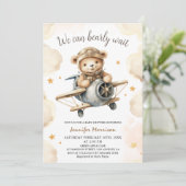 Genderneutraal Baby shower We kunnen nauwelijks wa Kaart (Staand voorkant)