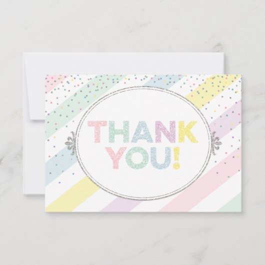 Genderneutraal baby sprinkhaan bedankkaart (Voorkant)