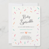Genderneutraal Baby Sprinkle Baby shower Kaart (Voorkant)