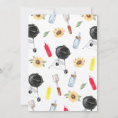 Genderneutraal BBQ-Baby shower Kaart (Achterkant)