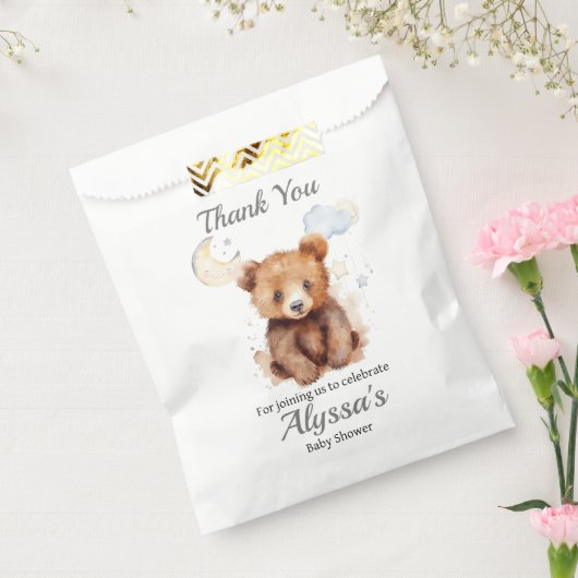 Genderneutraal Beer Bedankt voor uw favoriete tass Bedankzakje (Gezegeld)