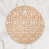  genderneutraal Beige Classic Baby shower Bedankjes Labels (Achterkant)