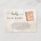 Genderneutraal Boho Baby shower Boek Aanvraag Informatiekaartje (Voorkant)