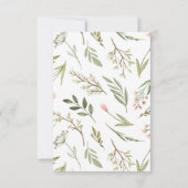 Genderneutraal | Boho Baby shower gissen spel Kaart (Achterkant)