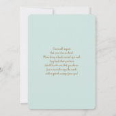 Genderneutraal Boho Baby shower Kaart (Achterkant)