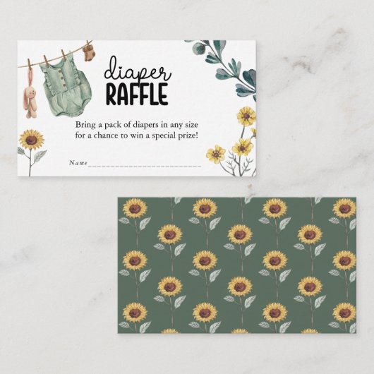 Genderneutraal Boho Baby shower Luierkrabbel Informatiekaartje (Voorkant / Achterkant)