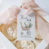 Genderneutraal Boho Baby Stroller Baby shower Cadeaulabel