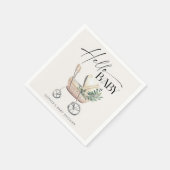 Genderneutraal Boho Baby Stroller Baby shower Servet (Hoek)