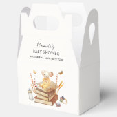 Genderneutraal Boho Book Mouse Baby shower Bedankdoosjes (Open)