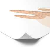 Genderneutraal Boho Cactus Baby shower Welkom Poster (Hoek)