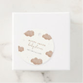 Genderneutraal Boho Clouds Stars Baby shower Bedankjes Labels (In situ)