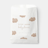 Genderneutraal Boho Clouds Stars Baby shower Bedankzakje (Voorkant)