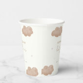 Genderneutraal Boho Clouds Stars Baby shower Papieren Bekers (Rechts)