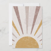 Genderneutraal Boho Dierlijk Baby shower Kaart (Achterkant)