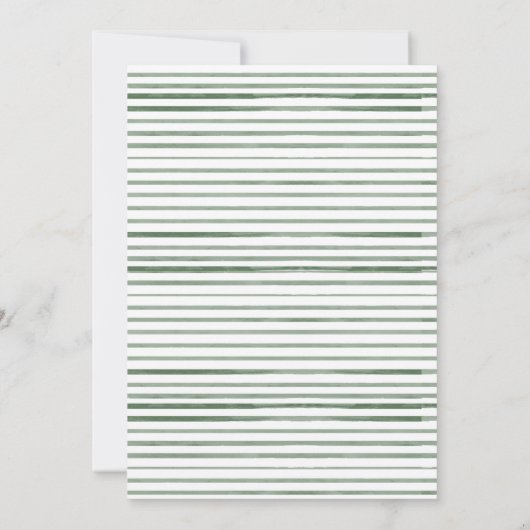 Genderneutraal Boho Greenery Rustic Baby shower Kaart (Achterkant)