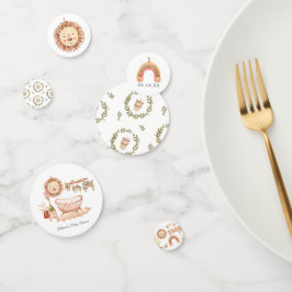 Genderneutraal | Boho kinderkamer Baby shower Confetti