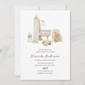 Genderneutraal Boho Nursery Mobile Baby shower Kaart (Voorkant)