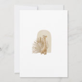 Genderneutraal Boho Nursery Mobile Baby shower Kaart (Achterkant)