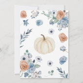 Genderneutraal Boho Pumpkin-Baby shower Kaart (Achterkant)