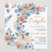 Genderneutraal Boho Pumpkin-Baby shower Kaart (Voorkant / Achterkant)