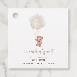 Genderneutraal Boho We kunnen bijna wachten ballon Bedankjes Labels