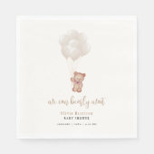 Genderneutraal Boho We kunnen bijna wachten ballon Servet (Voorkant)