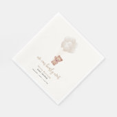 Genderneutraal Boho We kunnen bijna wachten ballon Servet (Hoek)