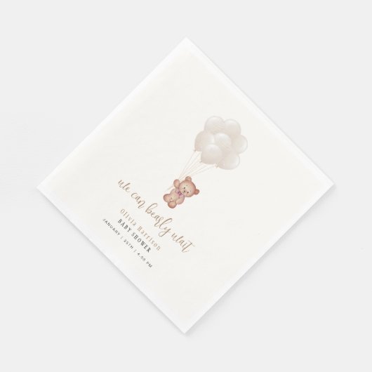 Genderneutraal Boho We kunnen bijna wachten ballon Servet (Hoek)