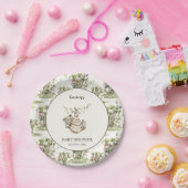 Genderneutraal bos Baby shower Papieren Bordje (Feest)