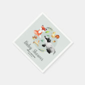 Genderneutraal bos Baby shower Servet (Hoek)