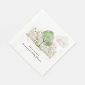 Genderneutraal C-Baby shower | Papieren Servetten (Hoek)