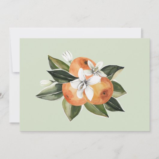 Genderneutraal citrusBaby shower Bedankt voor je k (Achterkant)