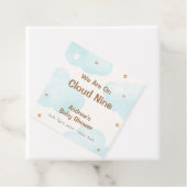 Genderneutraal Cloud Nine Stars Baby shower Bedankjes Labels (In situ)