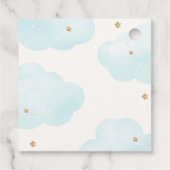 Genderneutraal Cloud Nine Stars Baby shower Bedankjes Labels (Achterkant)