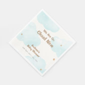 Genderneutraal Cloud Nine Stars Baby shower Servet (Hoek)