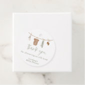 Genderneutraal Dank u Labels, Groen Baby shower Bedankjes Labels (In situ)