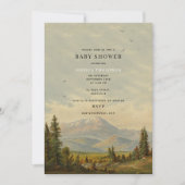 Genderneutraal dennenbos Baby shower Kaart (Voorkant)