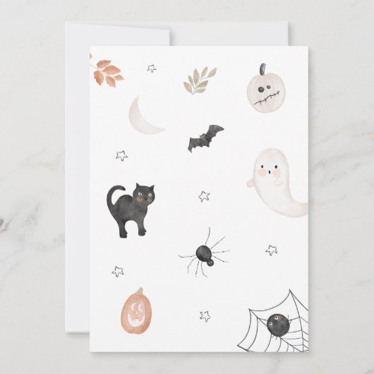 Genderneutraal Een klein Boo-Baby shower Kaart (Achterkant)