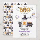 Genderneutraal Een klein Boo-Baby shower Kaart (Voorkant / Achterkant)