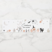 Genderneutraal Een klein Boo-Baby shower Waterfles Etiket (Enkel label)