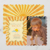 Genderneutraal Eerste reis rond de zon verjaardag Kaart (Voorkant / Achterkant)