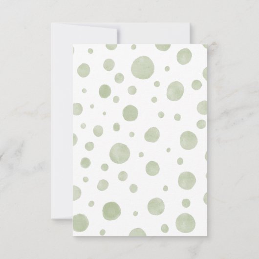 Genderneutraal elephant Baby shower Dank u wel Bedankkaart (Achterkant)