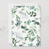 Genderneutraal foliageffect Safari Baby shower Kaart (Achterkant)