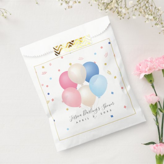 Genderneutraal | Geslacht onthullen Baby shower Bedankzakje (Gezegeld)