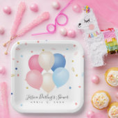 Genderneutraal | Geslacht onthullen Baby shower Papieren Bordje (Feest)