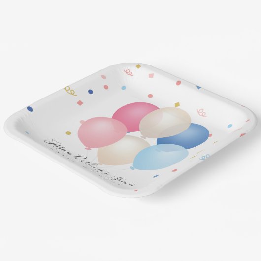 Genderneutraal | Geslacht onthullen Baby shower Papieren Bordje (Gebogen)